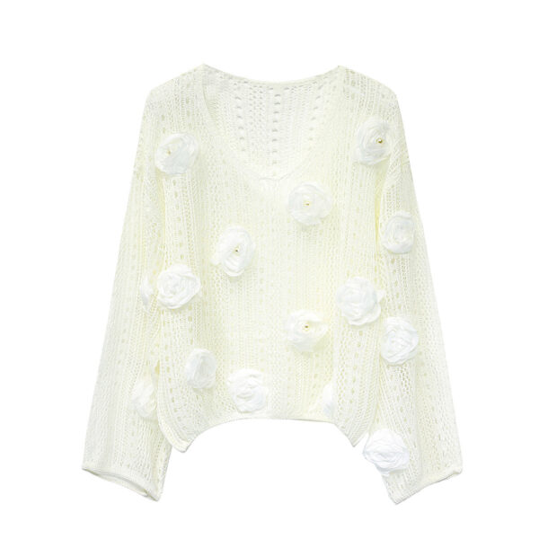 Women's Unbranded / Private Label Ready Pullover Long Sleeve Sweater Manufacturer - MOQ 100 pcs - Style 58015