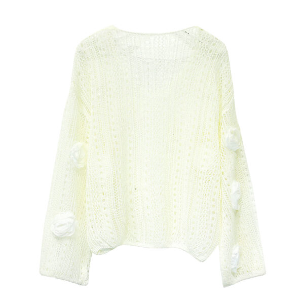 Women's Unbranded / Private Label Ready Pullover Long Sleeve Sweater Manufacturer - MOQ 100 pcs - Style 58015