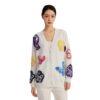 Women's Cardigan Crew Neck Long Sleeve Sweater Manufacturer - MOQ 100 pcs - Style 58016