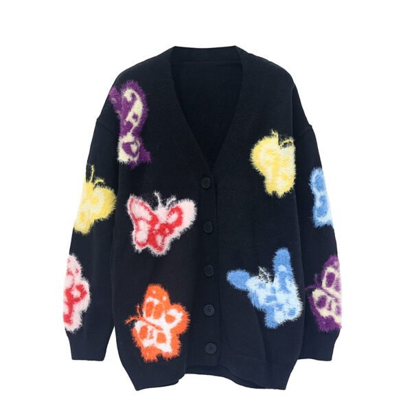 Women's Cardigan Crew Neck Long Sleeve Sweater Manufacturer - MOQ 100 pcs - Style 58016