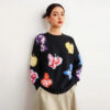 Women's Angora Goat Wool Pullover Crew Neck Long Sleeve Sweater Manufacturer - MOQ 100 pcs - Style 58017