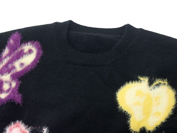 Women's Angora Goat Wool Pullover Crew Neck Long Sleeve Sweater Manufacturer - MOQ 100 pcs - Style 58017