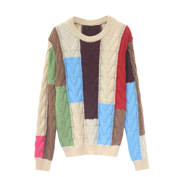 Women's Pullover Crew Neck Long Sleeve Sweater Manufacturer - MOQ 100 pcs - Style 58018