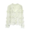 Women's Cardigan V Neck Long Sleeve Sweater Manufacturer - MOQ 100 pcs - Style 58019