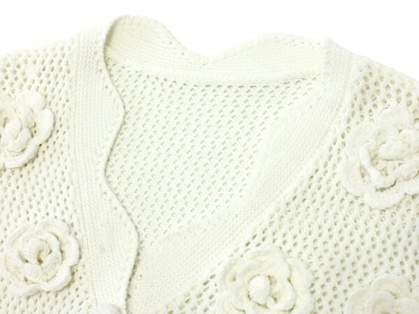 Women's Cardigan V Neck Long Sleeve Sweater Manufacturer - MOQ 100 pcs - Style 58019