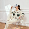 Women's Cardigan Crew Neck Long Sleeve Sweater Manufacturer - MOQ 100 pcs - Style 58054