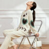 Women's Cardigan Crew Neck Long Sleeve Sweater Manufacturer - MOQ 100 pcs - Style 58054