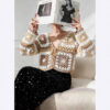 Women's Cardigan V Neck Long Sleeve Sweater Manufacturer - MOQ 100 pcs - Style 58055