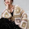 Women's Cardigan V Neck Long Sleeve Sweater Manufacturer - MOQ 100 pcs - Style 58055