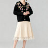 Women's Viscose Fiber Cardigan V Neck Long Sleeve Sweater Manufacturer - MOQ 100 pcs - Style 58059