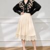 Women's Viscose Fiber Cardigan V Neck Long Sleeve Sweater Manufacturer - MOQ 100 pcs - Style 58059