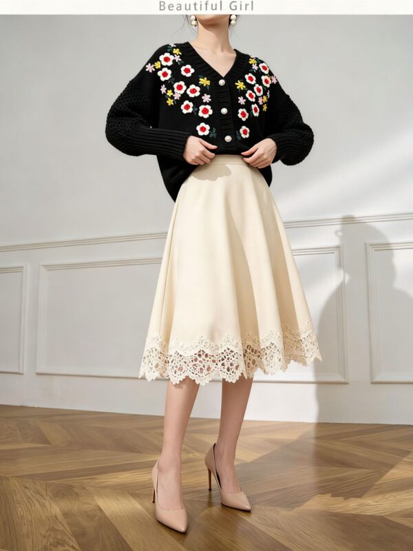 Women's Viscose Fiber Cardigan V Neck Long Sleeve Sweater Manufacturer - MOQ 100 pcs - Style 58059