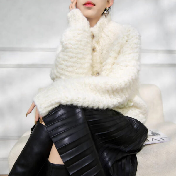 58060 product image 3 Women's Cardigan Long Sleeve Sweater Manufacturer - MOQ 100 pcs - Style 58060