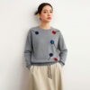 Women's Pullover Crew Neck Long Sleeve Sweater Manufacturer - MOQ 100 pcs - Style 7001