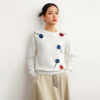 Women's Pullover Crew Neck Long Sleeve Sweater Manufacturer - MOQ 100 pcs - Style 7001