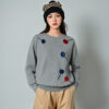 Women's Pullover Crew Neck Long Sleeve Sweater Manufacturer - MOQ 100 pcs - Style 7001