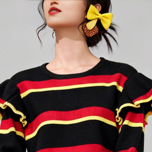 Women's Pullover Crew Neck Long Sleeve Sweater Manufacturer - MOQ 100 pcs - Style 7003 Women's Pullover Crew Neck Long Sleeve Sweater Manufacturer - MOQ 100 pcs - Style 7003