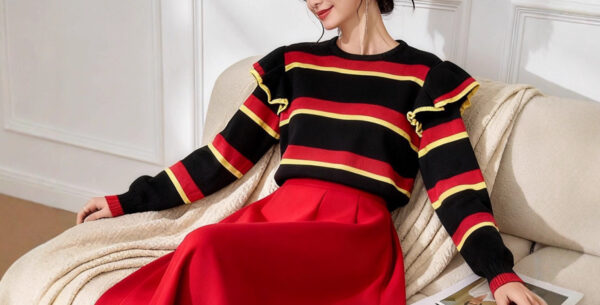 Women's Pullover Crew Neck Long Sleeve Sweater Manufacturer - MOQ 100 pcs - Style 7003 Women's Pullover Crew Neck Long Sleeve Sweater Manufacturer - MOQ 100 pcs - Style 7003