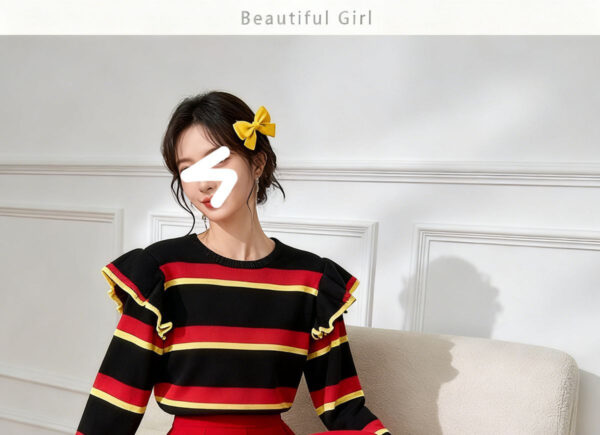 Women's Pullover Crew Neck Long Sleeve Sweater Manufacturer - MOQ 100 pcs - Style 7003 Women's Pullover Crew Neck Long Sleeve Sweater Manufacturer - MOQ 100 pcs - Style 7003