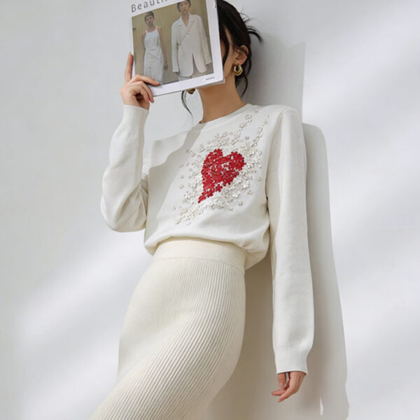 Women's Pullover Crew Neck Long Sleeve Sweater Manufacturer - MOQ 100 pcs - Style 7013 Women's Pullover Crew Neck Long Sleeve Sweater Manufacturer - MOQ 100 pcs - Style 7013