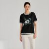 Women's Pullover Crew Neck Short Sleeve Sweater Manufacturer - MOQ 100 pcs - Style 7025