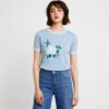 Women's Pullover Crew Neck Short Sleeve Sweater Manufacturer - MOQ 100 pcs - Style 7025