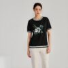 Women's Pullover Crew Neck Short Sleeve Sweater Manufacturer - MOQ 100 pcs - Style 7025