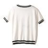 Women's Pullover Crew Neck Short Sleeve Sweater Manufacturer - MOQ 100 pcs - Style 7025