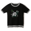 Women's Pullover Crew Neck Short Sleeve Sweater Manufacturer - MOQ 100 pcs - Style 7025