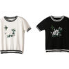 Women's Pullover Crew Neck Short Sleeve Sweater Manufacturer - MOQ 100 pcs - Style 7025