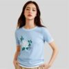 Women's Pullover Crew Neck Short Sleeve Sweater Manufacturer - MOQ 100 pcs - Style 7025
