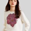 Women's Pullover Crew Neck Long Sleeve Sweater Manufacturer - MOQ 100 pcs - Style 7031