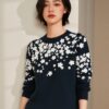 Women's Pullover Crew Neck Long Sleeve Sweater Manufacturer - MOQ 100 pcs - Style 7034