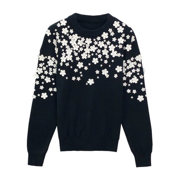 Women's Pullover Crew Neck Long Sleeve Sweater Manufacturer - MOQ 100 pcs - Style 7034