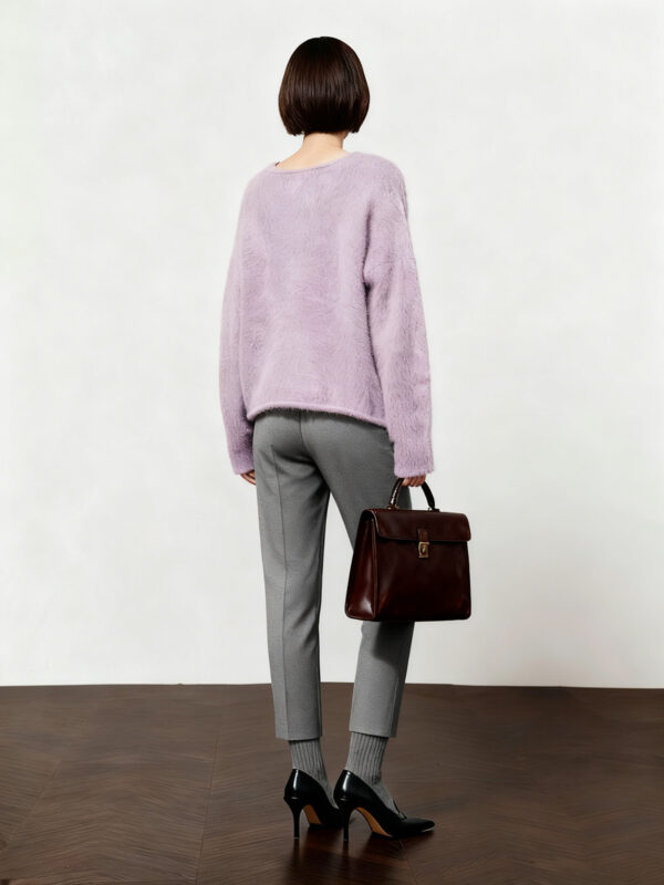 Women's Pullover V Neck Long Sleeve Sweater Manufacturer - MOQ 100 pcs - Style 7038