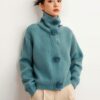Women's Viscose Fiber Cardigan Long Sleeve Sweater Manufacturer - MOQ 100 pcs - Style 7040 Women's Viscose Fiber Cardigan Long Sleeve Sweater Manufacturer - MOQ 100 pcs - Style 7040