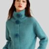 Women's Viscose Fiber Cardigan Long Sleeve Sweater Manufacturer - MOQ 100 pcs - Style 7040 Women's Viscose Fiber Cardigan Long Sleeve Sweater Manufacturer - MOQ 100 pcs - Style 7040