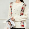 Women's Pullover Crew Neck Long Sleeve Sweater Manufacturer - MOQ 100 pcs - Style 7062