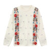 Women's Pullover Crew Neck Long Sleeve Sweater Manufacturer - MOQ 100 pcs - Style 7062
