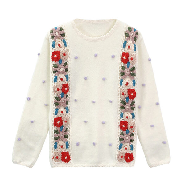 Women's Pullover Crew Neck Long Sleeve Sweater Manufacturer - MOQ 100 pcs - Style 7062