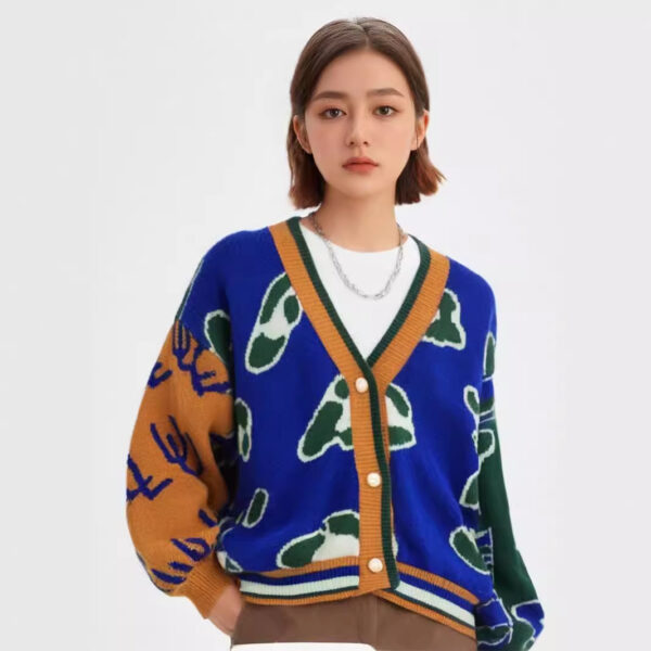 Women's Angora Goat Wool V Neck Long Sleeve Sweater Manufacturer - MOQ 100 pcs - Style 7076 Women's Angora Goat Wool V Neck Long Sleeve Sweater Manufacturer - MOQ 100 pcs - Style 7076