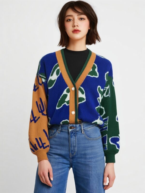 Women's Angora Goat Wool V Neck Long Sleeve Sweater Manufacturer - MOQ 100 pcs - Style 7076 Women's Angora Goat Wool V Neck Long Sleeve Sweater Manufacturer - MOQ 100 pcs - Style 7076
