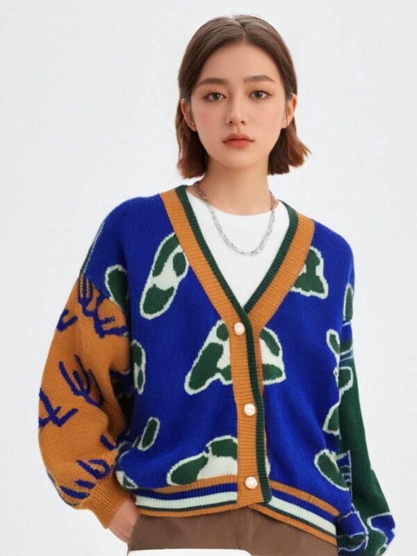 Women's Angora Goat Wool V Neck Long Sleeve Sweater Manufacturer - MOQ 100 pcs - Style 7076 Women's Angora Goat Wool V Neck Long Sleeve Sweater Manufacturer - MOQ 100 pcs - Style 7076