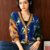 Women's Angora Goat Wool V Neck Long Sleeve Sweater Manufacturer - MOQ 100 pcs - Style 7076 Women's Angora Goat Wool V Neck Long Sleeve Sweater Manufacturer - MOQ 100 pcs - Style 7076