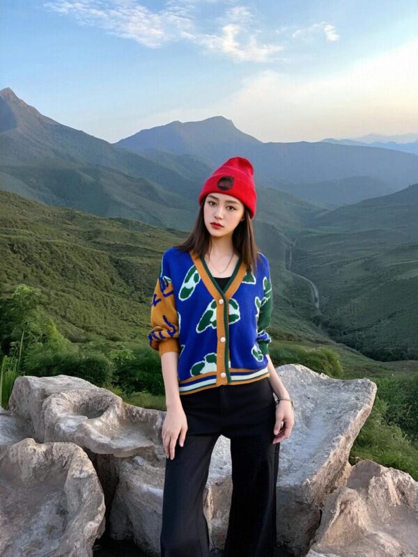 Women's Angora Goat Wool V Neck Long Sleeve Sweater Manufacturer - MOQ 100 pcs - Style 7076 Women's Angora Goat Wool V Neck Long Sleeve Sweater Manufacturer - MOQ 100 pcs - Style 7076