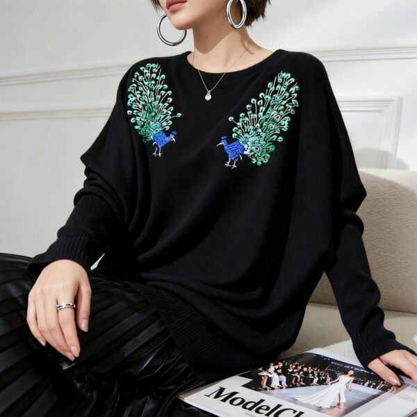Women's Crew Neck Knitwear Manufacturer - MOQ 100 pcs - Style 7082