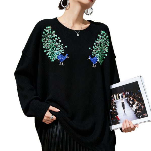 Women's Crew Neck Knitwear Manufacturer - MOQ 100 pcs - Style 7082