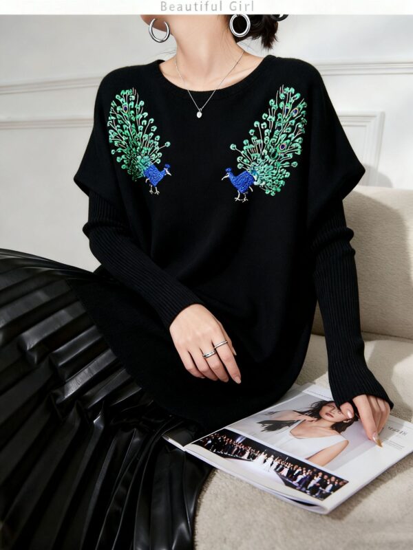 Women's Crew Neck Knitwear Manufacturer - MOQ 100 pcs - Style 7082