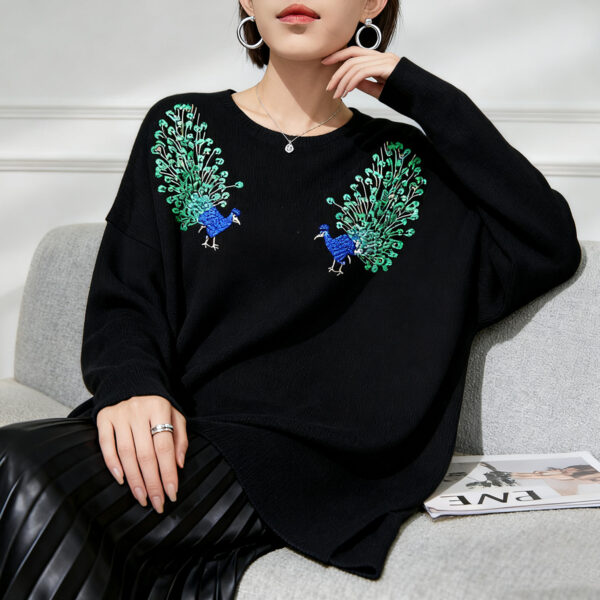Women's Crew Neck Knitwear Manufacturer - MOQ 100 pcs - Style 7082
