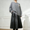 Women's Pullover Crew Neck Long Sleeve Sweater Manufacturer - MOQ 100 pcs - Style 7083